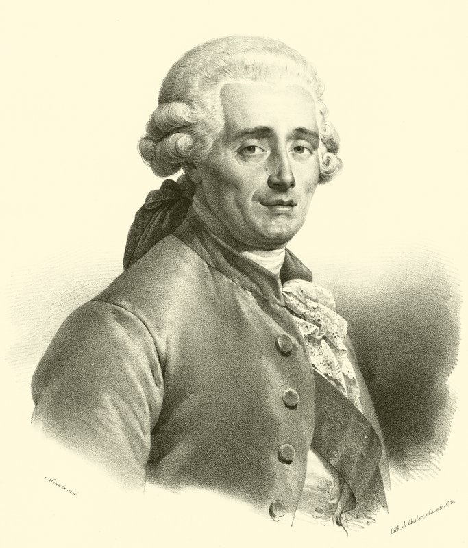 Joseph-Marie Vien, portret (grafika) autorstwa French School