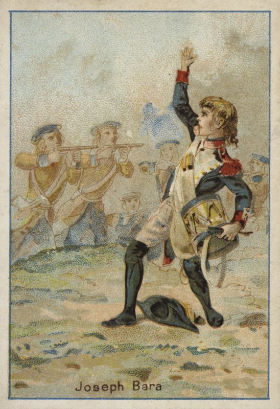 Joseph Bara, żołnierz-żołnierz z rewolucji francuskiej autorstwa French School