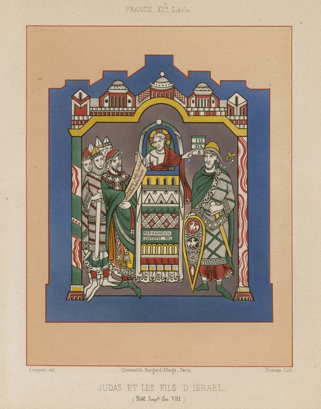 Judasz i synowie Izraela autorstwa French School