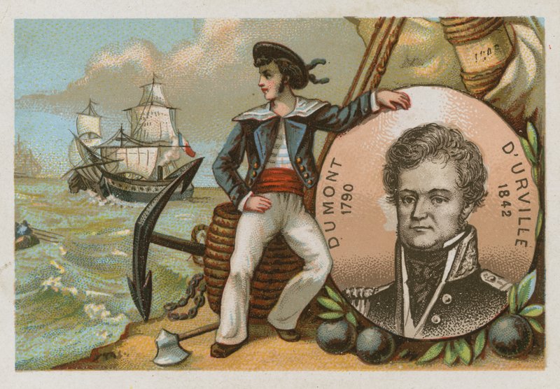 Jules Dumont dUrville, francuski oficer marynarki i odkrywca autorstwa French School
