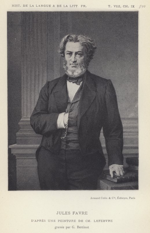 Jules Favre (lito) autorstwa French School