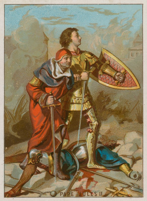 Juliusz II wchodzi do wyłomu w Mirandola autorstwa French School
