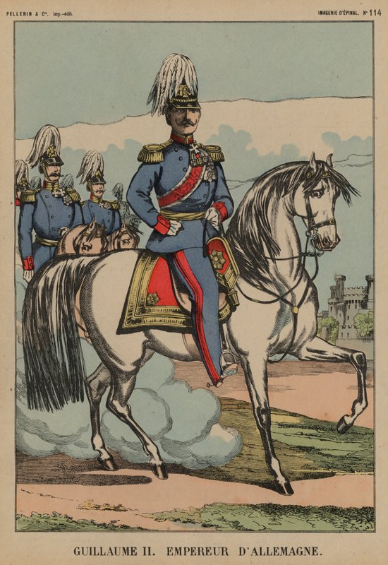 Kaiser Wilhelm II Niemiec autorstwa French School