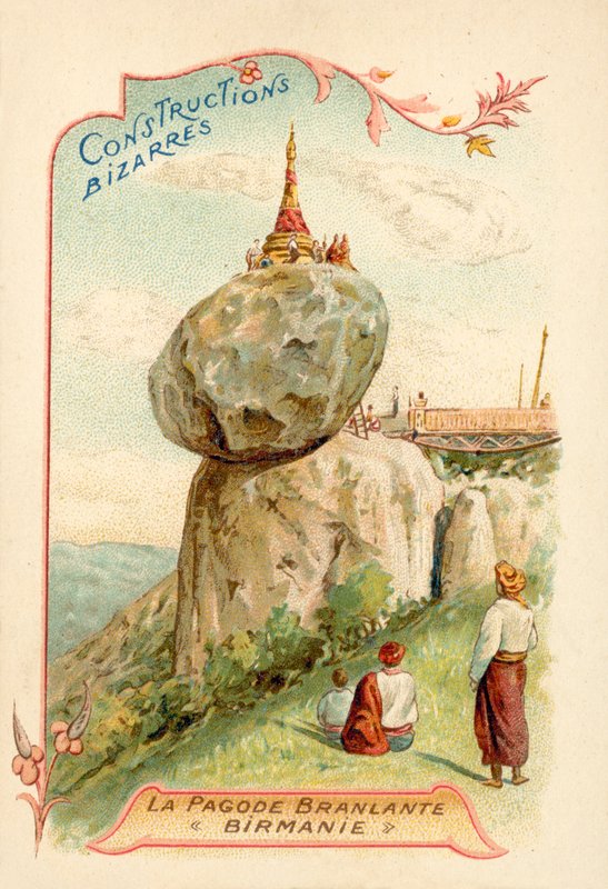 Pagoda Kyactio, Birma (Chromolitho) autorstwa French School
