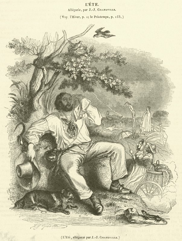 Lato, alegoria (grafika) autorstwa French School