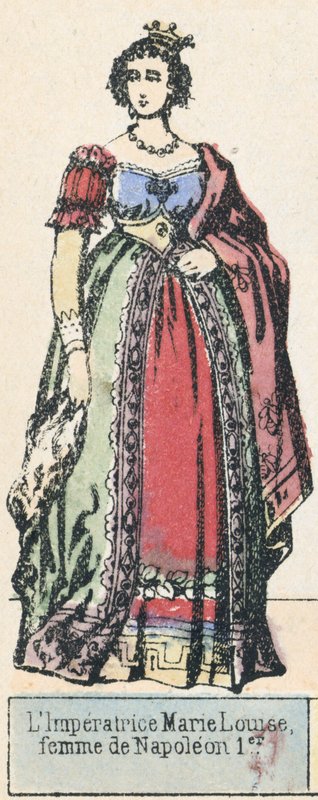 Cesarzowa Marie Louise, żona Napoleona I (kolorowy grawerunek) autorstwa French School