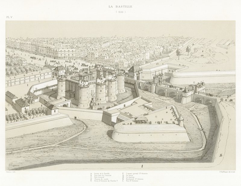 Bastylia, 1650 autorstwa French School