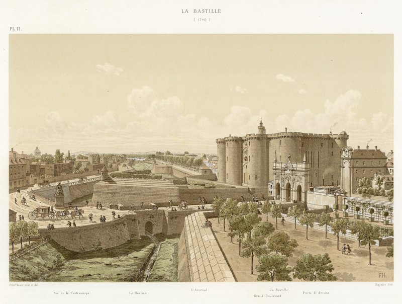 Bastylia, 1740 autorstwa French School
