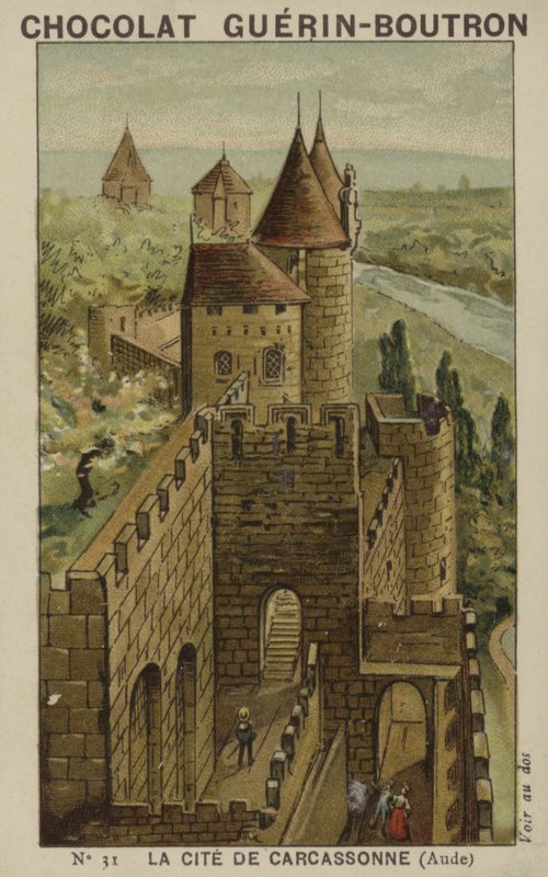 Miasto Carcassonne, Aude autorstwa French School