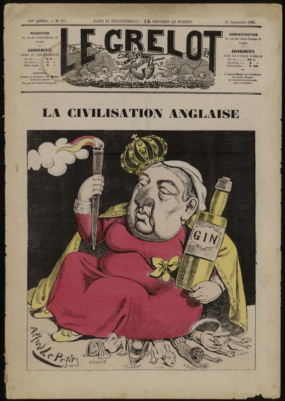 La Civilization Anglaise - na bazie Ginu (kolor lito) autorstwa French School