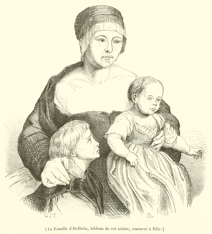 Rodzina Holbeina (rycina) autorstwa French School