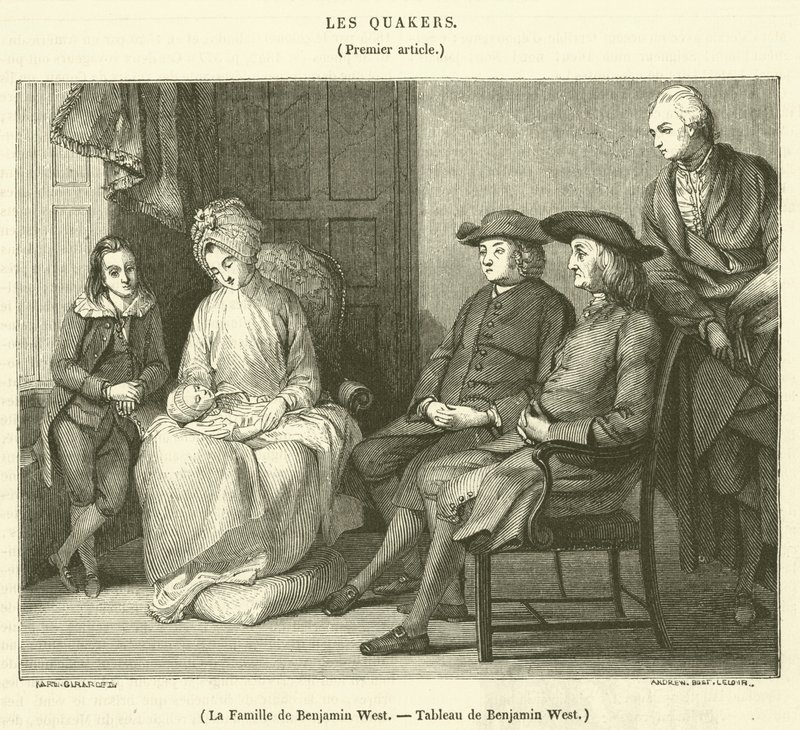 Rodzina Benjamina Westa (rycina) autorstwa French School