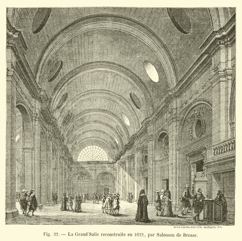 GrandSalle przebudowana w 1622 roku przez Salomona de Brosse autorstwa French School
