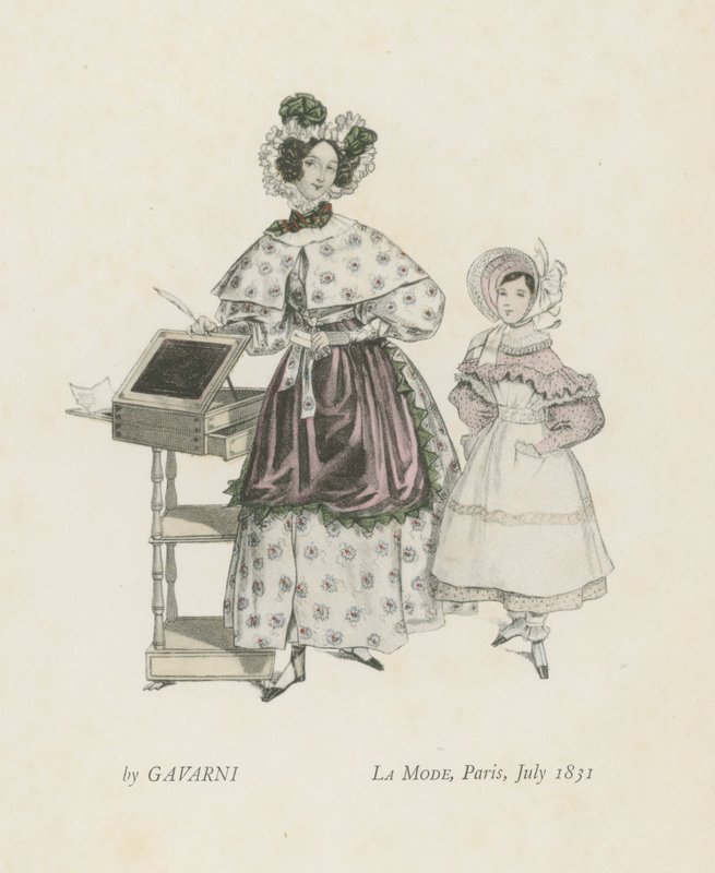 Moda, Paryż, lipiec 1831 autorstwa French School