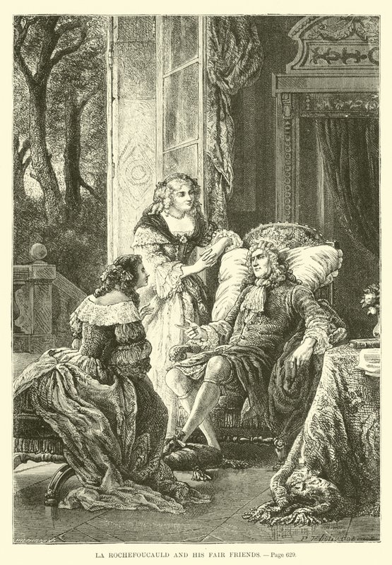 La Rochefoucauld i jego uczciwi przyjaciele autorstwa French School