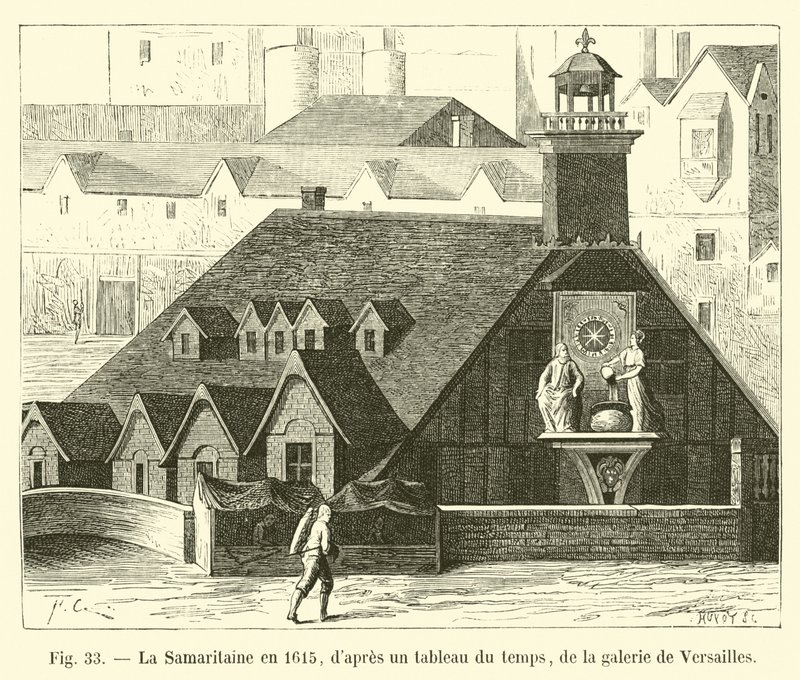 La Samaritaine w 1615 r., z ówczesnego obrazu z galerii wersalskiej autorstwa French School