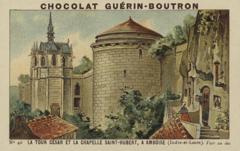 Wieża Cesara i kaplica św. Huberta w Amboise, Indre-et-Loire autorstwa French School