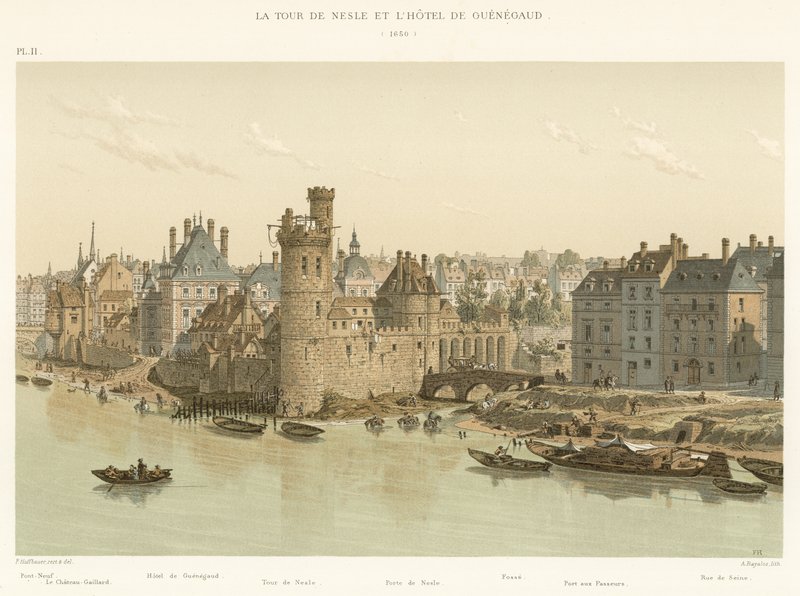 Tour de Nesle i Hotel de Guenegaud, 1650 autorstwa French School