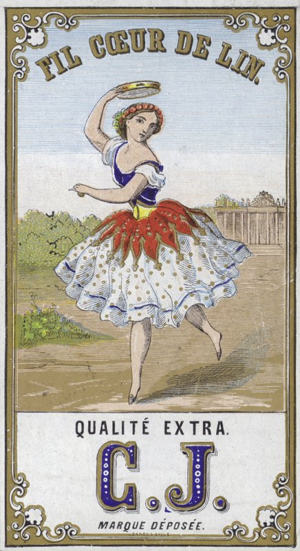 Etykieta dla Fil Coeur de Lin autorstwa French School