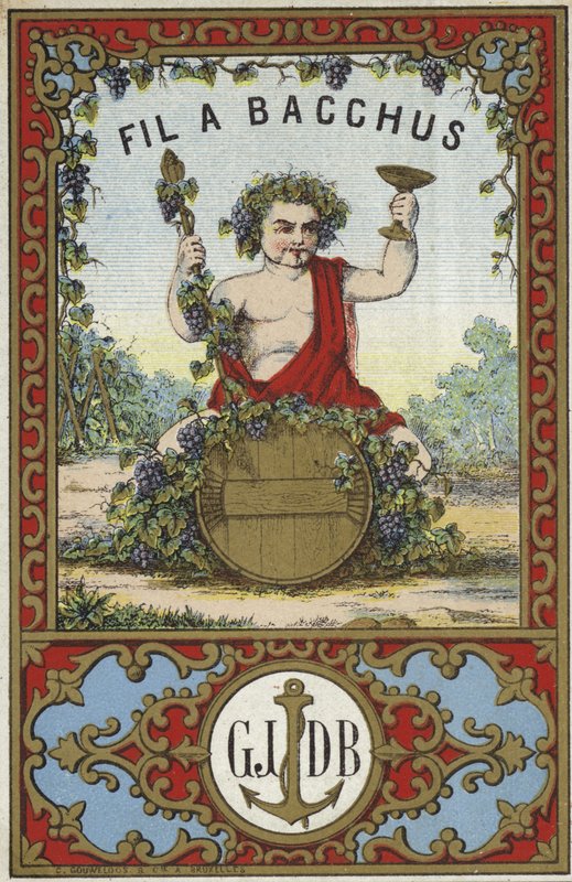 Etykieta dla Fil a Bacchus autorstwa French School