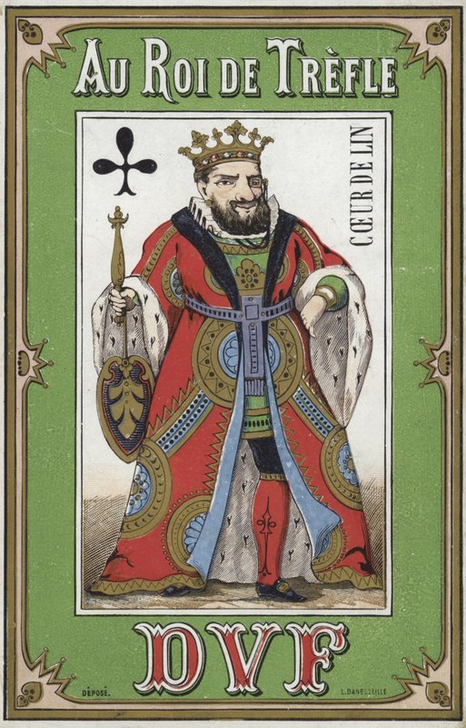 Etykieta na bieliznę King of Clubs autorstwa French School