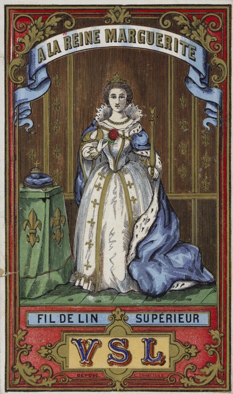 Etykieta dla nici Queen Marguerite autorstwa French School