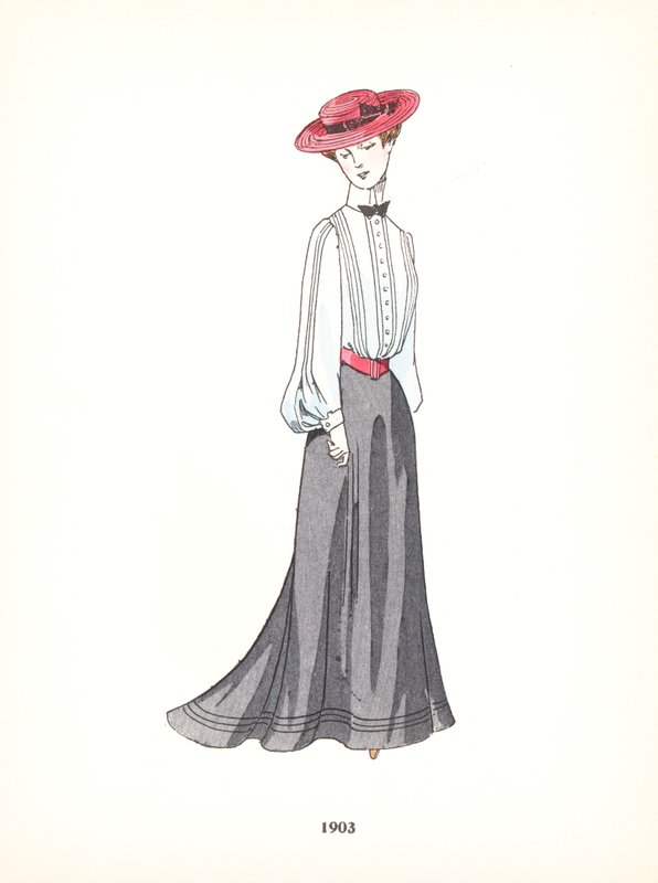 Moda damska, 1903 autorstwa French School