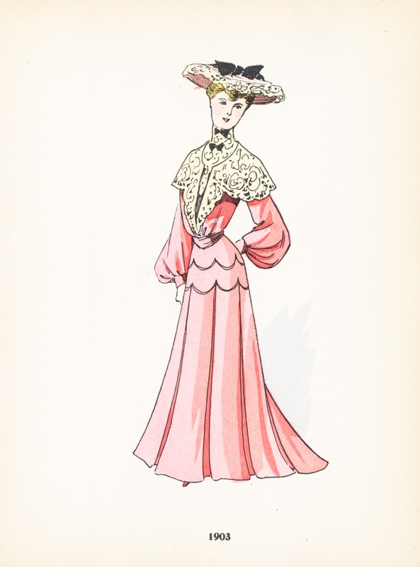 Moda damska, 1903 autorstwa French School