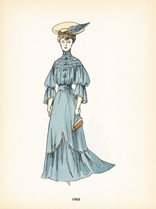 Moda damska, 1905 autorstwa French School