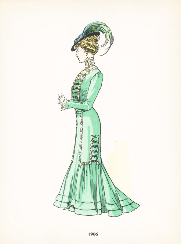 Moda damska, 1906 autorstwa French School