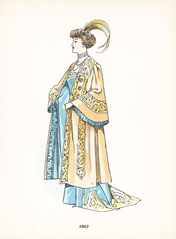 Moda damska, 1907 autorstwa French School