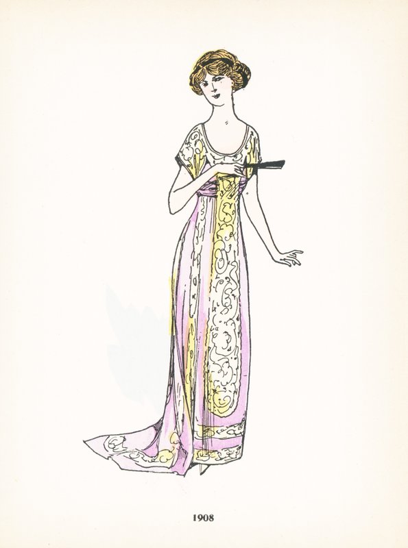 Moda damska, 1908 autorstwa French School
