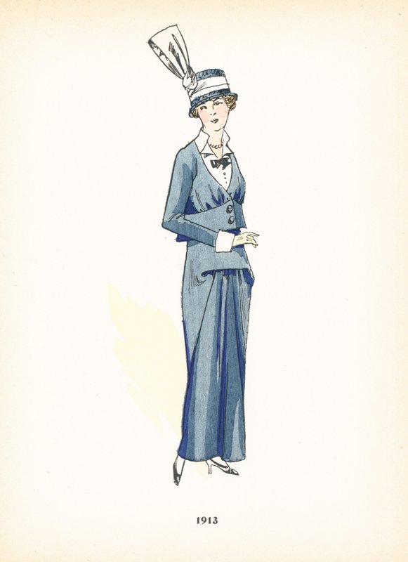 Moda damska, 1913 autorstwa French School