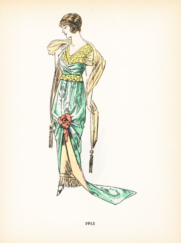 Moda damska, 1913 autorstwa French School