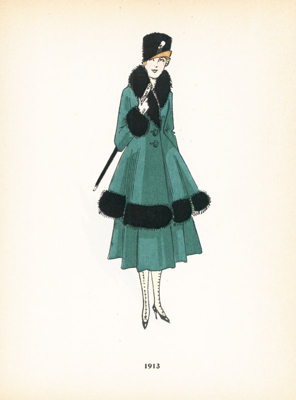 Moda damska, 1913 autorstwa French School