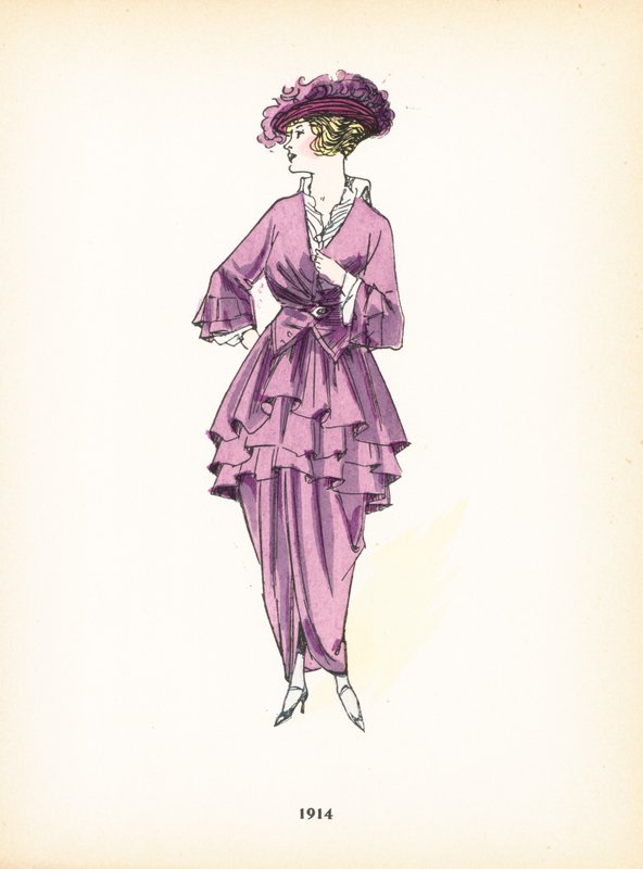 Moda damska, 1914 autorstwa French School