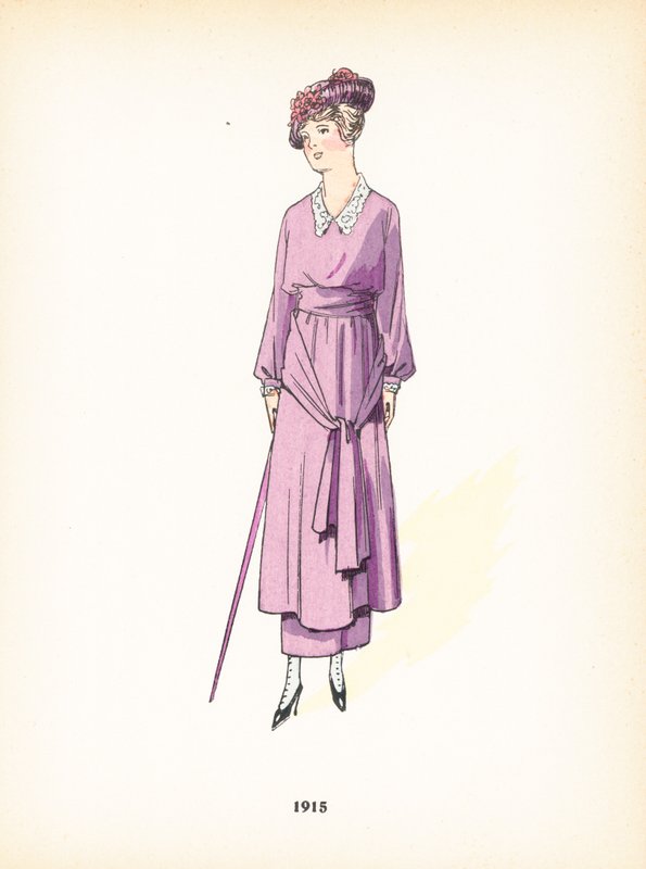 Moda damska, 1915 autorstwa French School