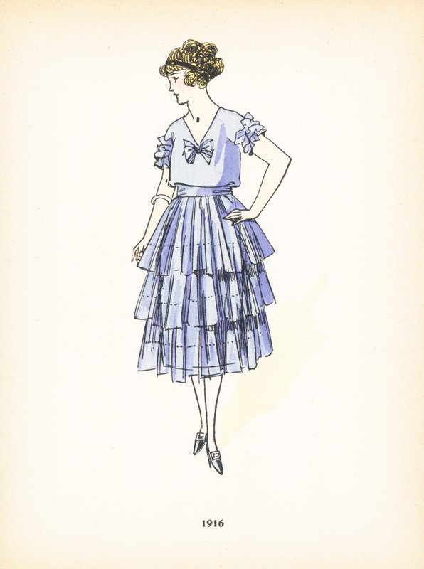 Moda damska, 1916 autorstwa French School