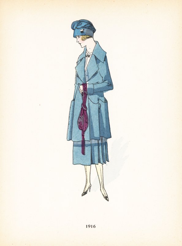 Moda damska, 1916 autorstwa French School