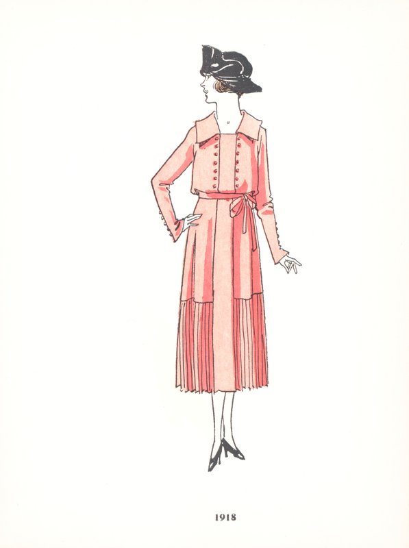 Moda damska, 1918 autorstwa French School