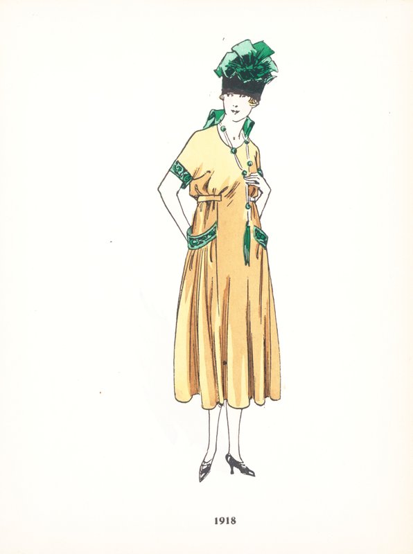 Moda damska, 1918 autorstwa French School