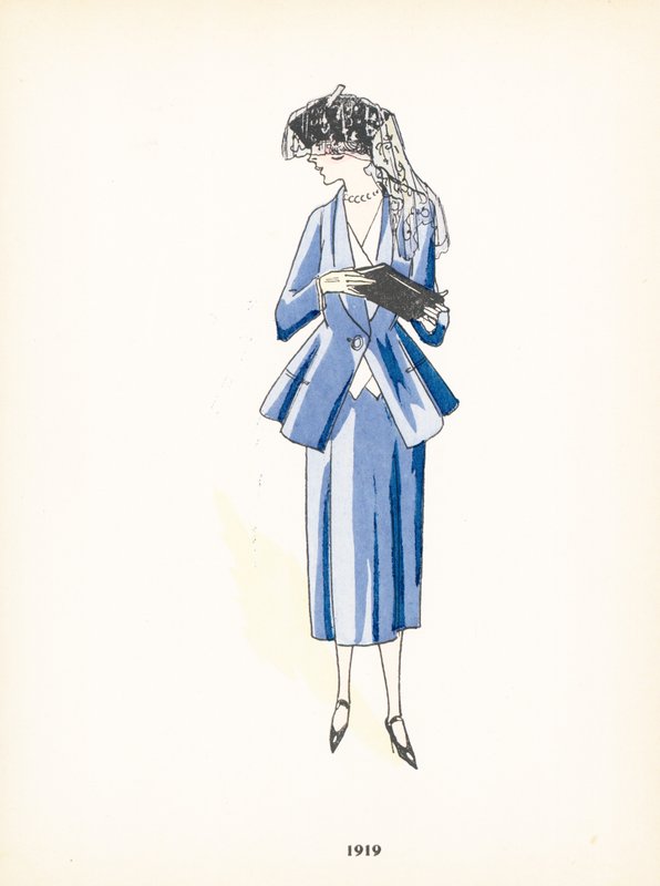 Moda damska, 1919 autorstwa French School
