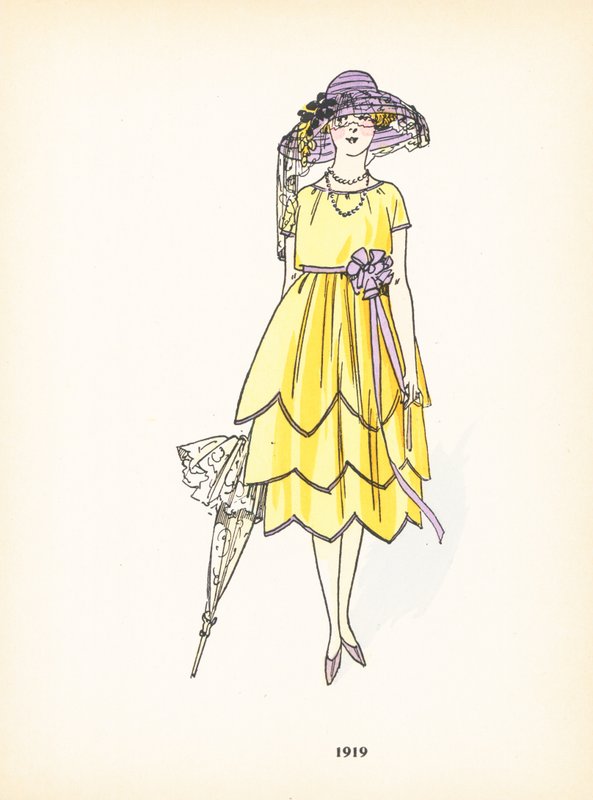 Moda damska, 1919 autorstwa French School