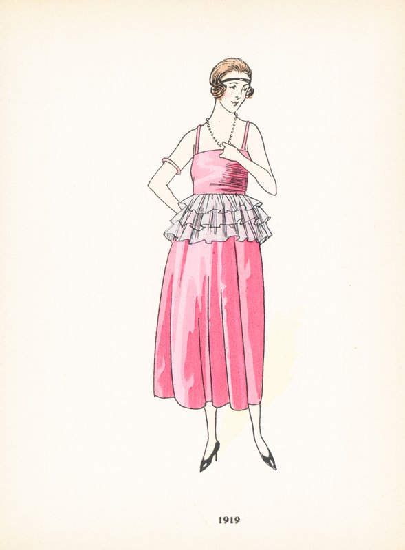 Moda damska, 1919 autorstwa French School
