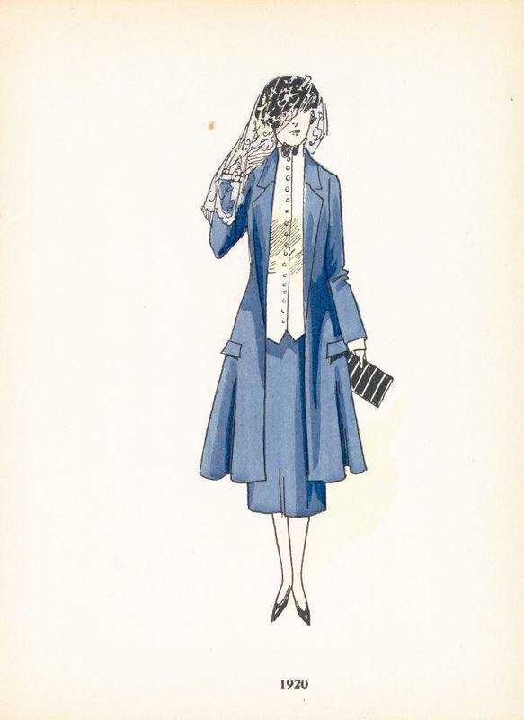 Moda damska, 1920 autorstwa French School