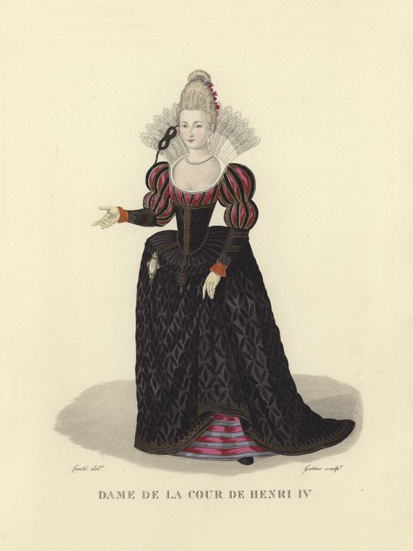 Dama dworu Henryka IV Francji autorstwa French School