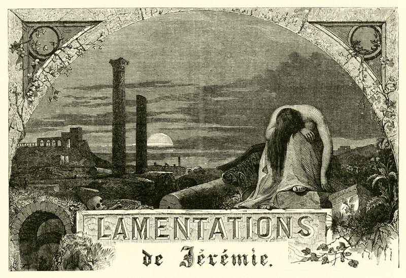 Lamentations de Jeremie (grafika) autorstwa French School