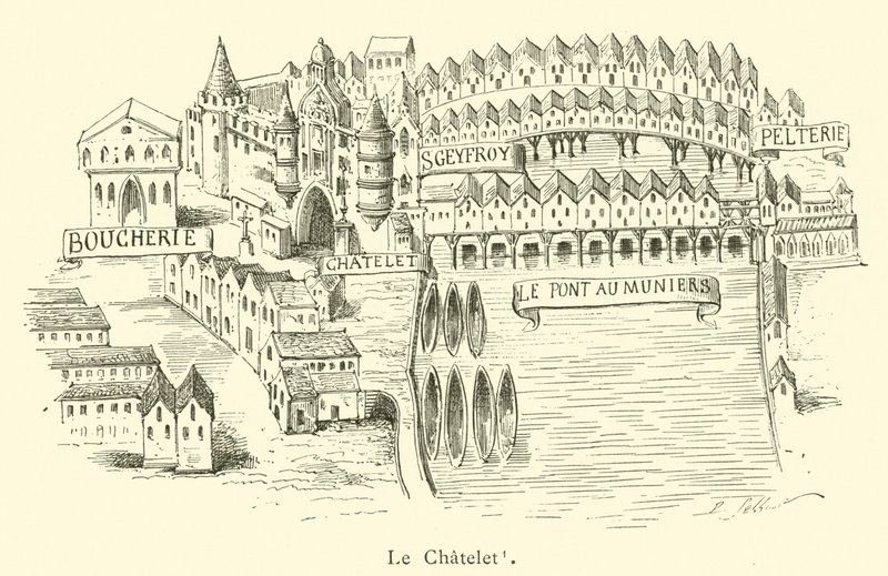 Le Chatelet (grawerowanie) autorstwa French School