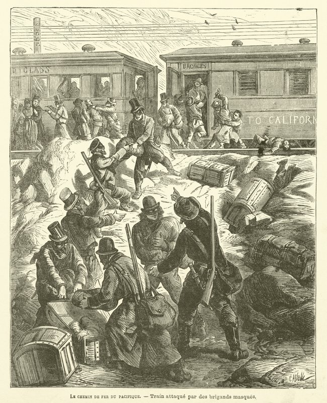 The Pacific Railroad (grawerowanie) autorstwa French School