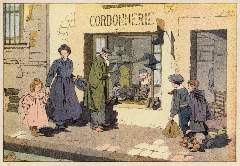 Le Cordonnier, szewc (kolor lito) autorstwa French School
